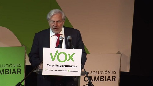Julio Ariza, invitado especial en la Asamblea de Vox