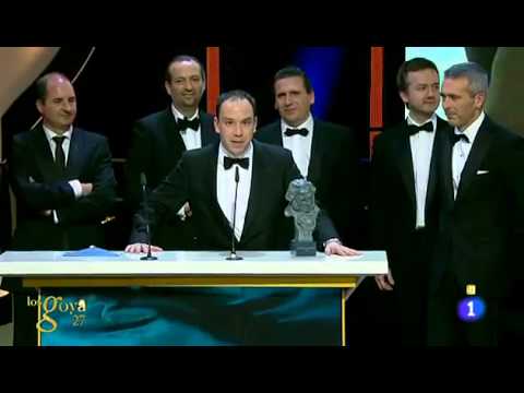 Julio Ariza, en los Goya 2013-Las aventuras de Tadeo Jones