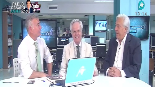 Julio Ariza, con Guillermo Gortázar