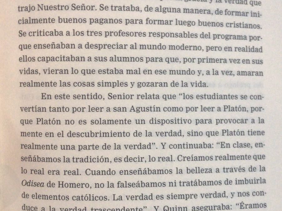 La restauración de la cultura cristiana